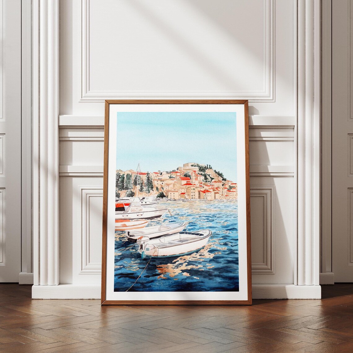 Sibenik Watercolor Travel Poster, Croatia Art Print - Image 3