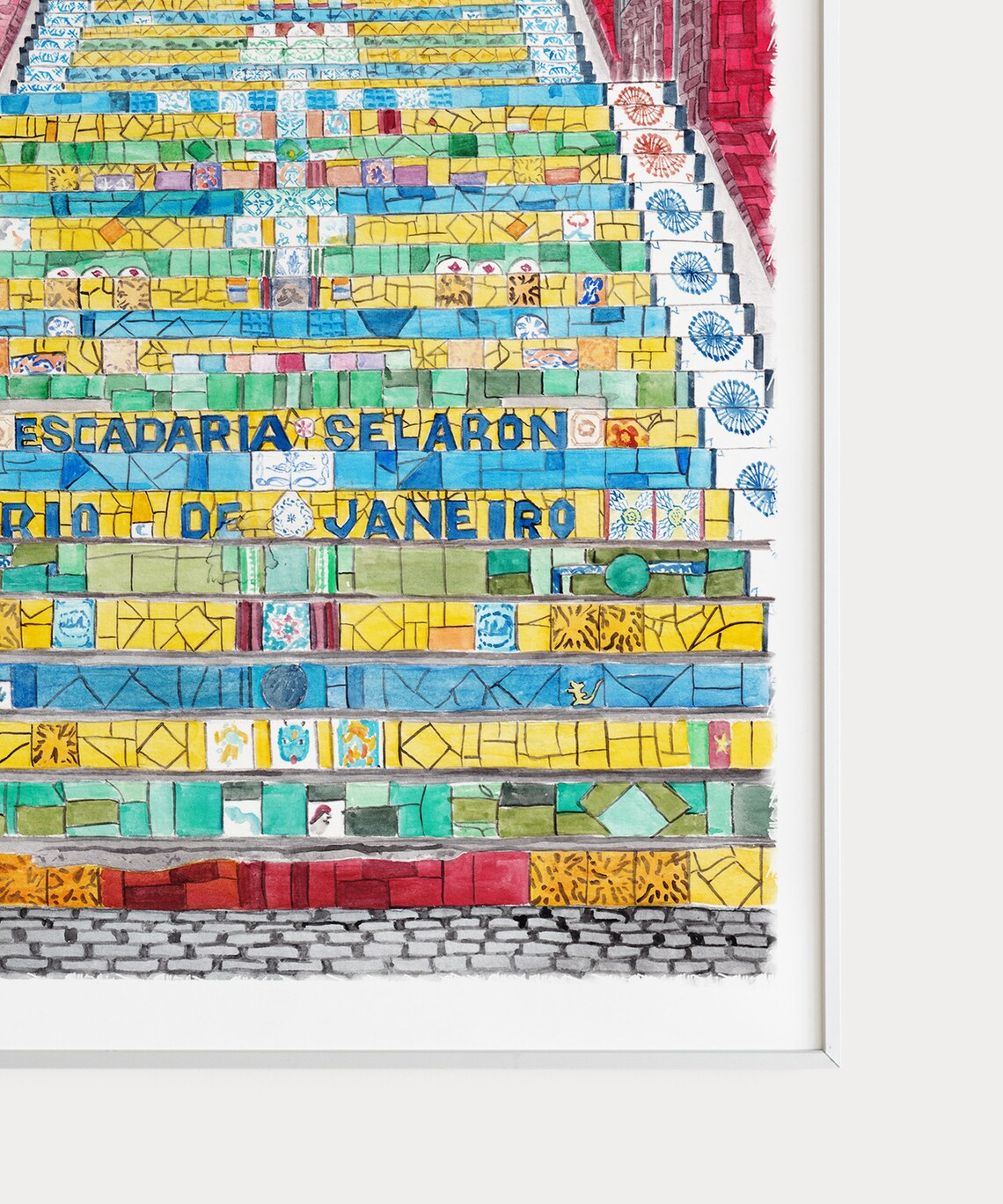 Rio De Janeiro Escadaria De Selaron Travel Poster - Image 2