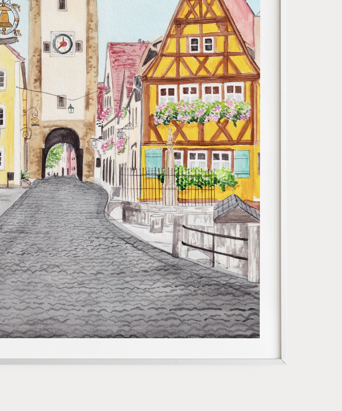 Rothenburg Ob Der Tauber Travel Poster, Germany - Image 3