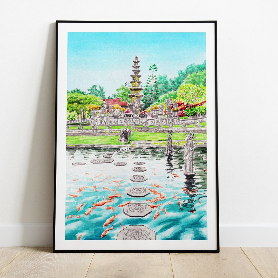 Bali, Tirta Gangga Temple, Indonesia Travel Poster - Image 2