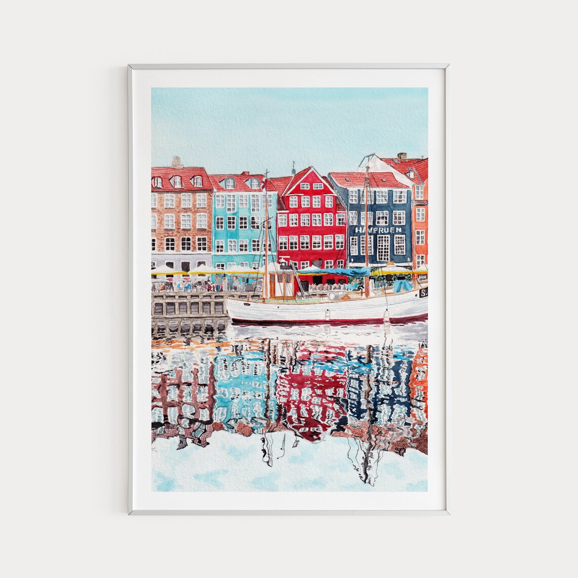 Copenhagen, Denmark Travel Poster, Scandinavian - Image 3
