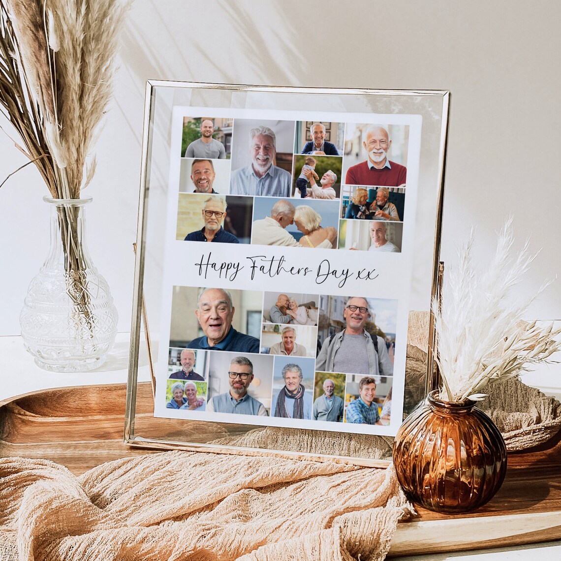Father's Day Collage Photo Sign, Personalized Gift - Image 3