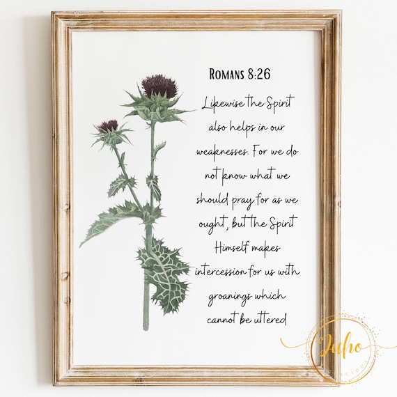 Romans 826 Scripture Blessing, Bible Verse