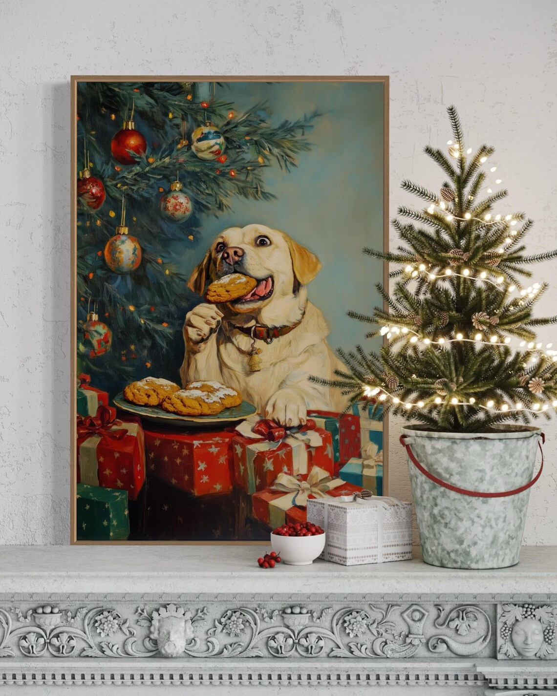 Labrador Christmas Joy, Festive Holiday Dog Art Print - Image 5