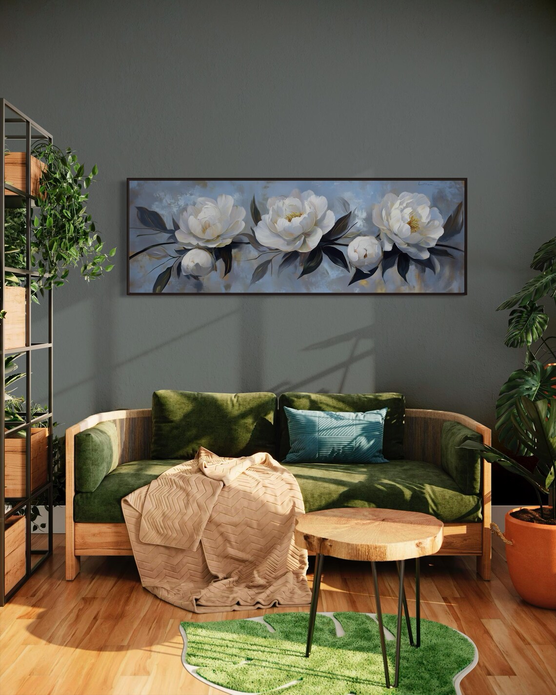 White Peony Art Print, Elegant Botanical Decor - Image 3