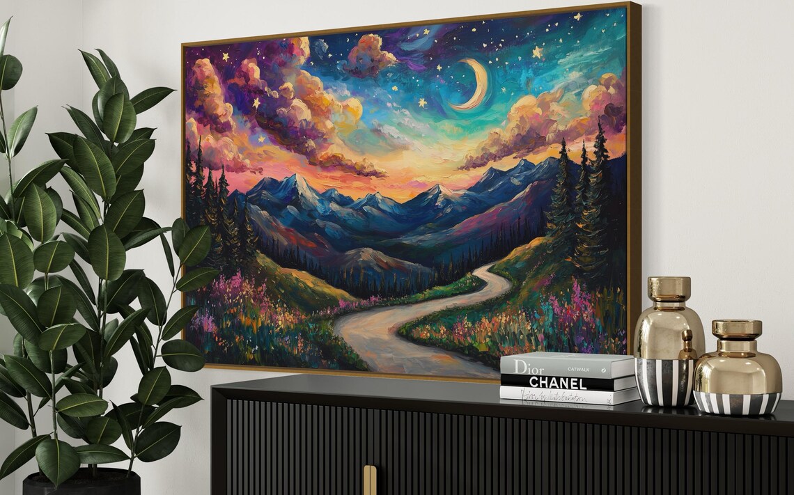 Whimsical Mountain - Minimalist Art Print - Image 4
