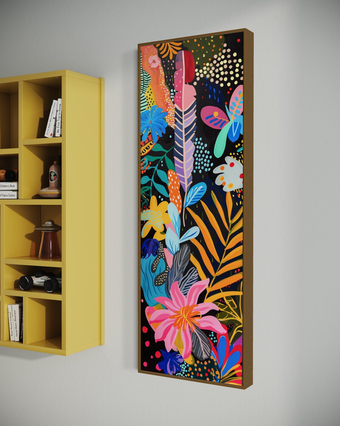 Blooming Tropics Art Print, Vivid Tropical Garden - Image 4