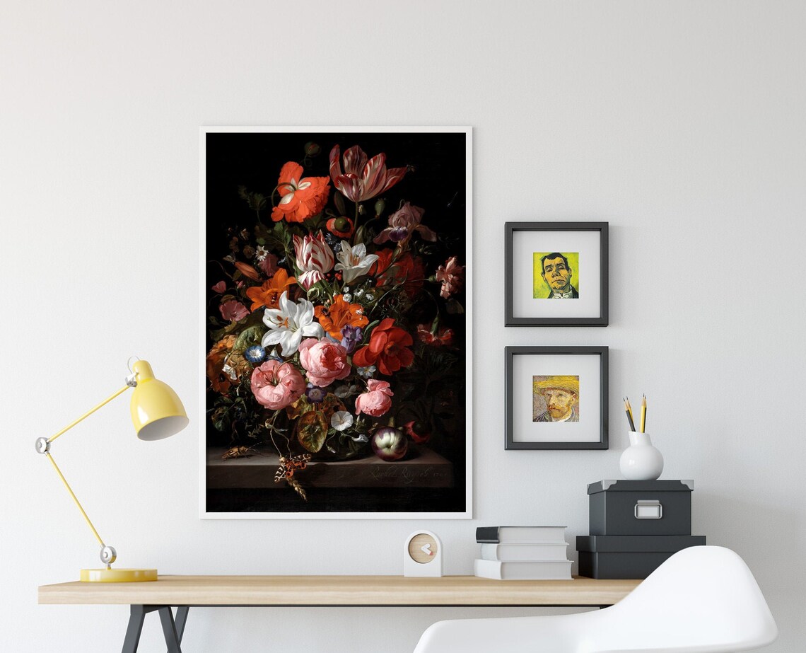 Rachel Ruysch Flowers In Glass Vase, Art Print - Image 3