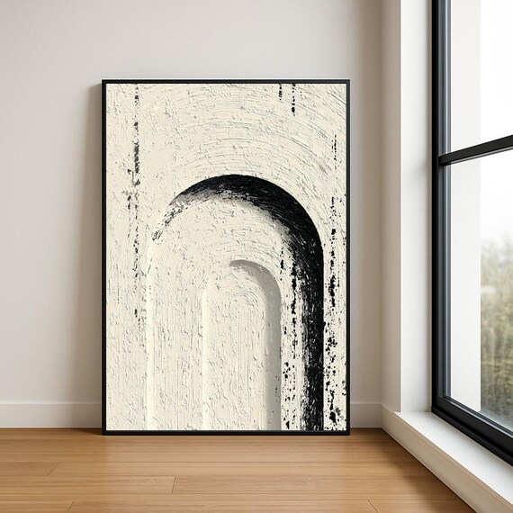High Resolution Arch Abstract Oil Painting