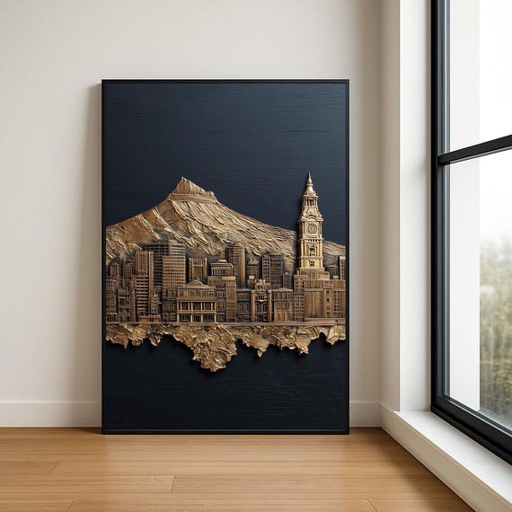 High Resolution Landmark Oil Painting