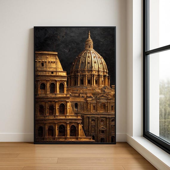 High Resolution Landmark Oil Painting