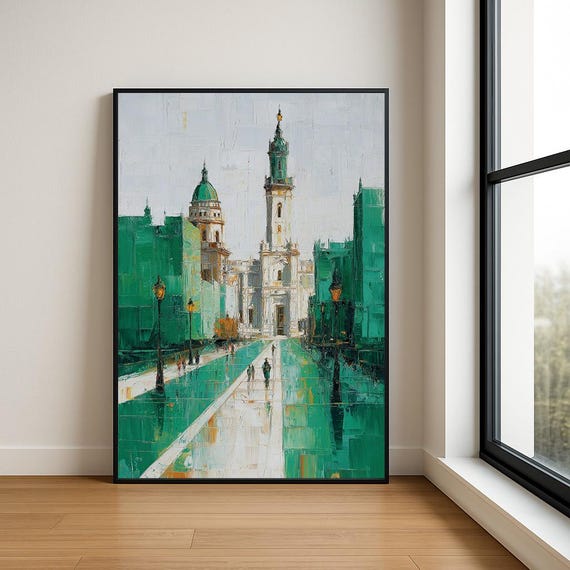High Resolution Landmark Oil Painting