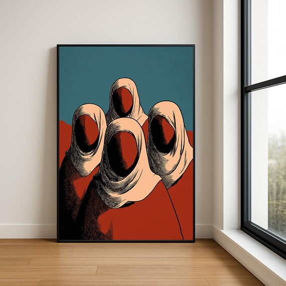 Palestine Art Print Palestinian Wall Collection Middle Eastern Decor Abstract Traditional Designs