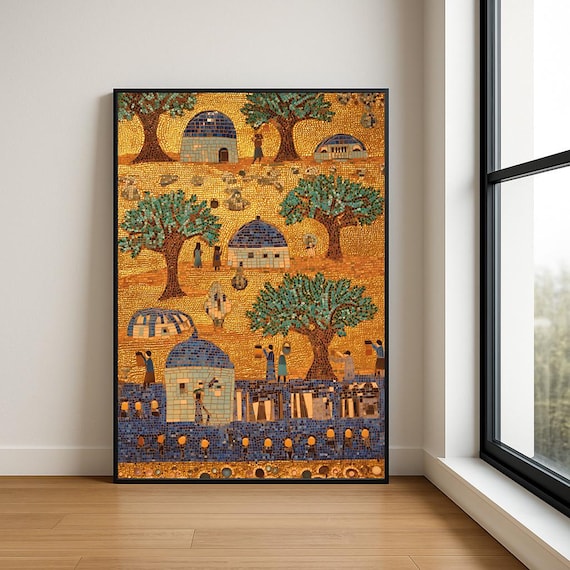 Palestine Art Print Palestinian Wall Collection Middle Eastern Decor Abstract Traditional Designs