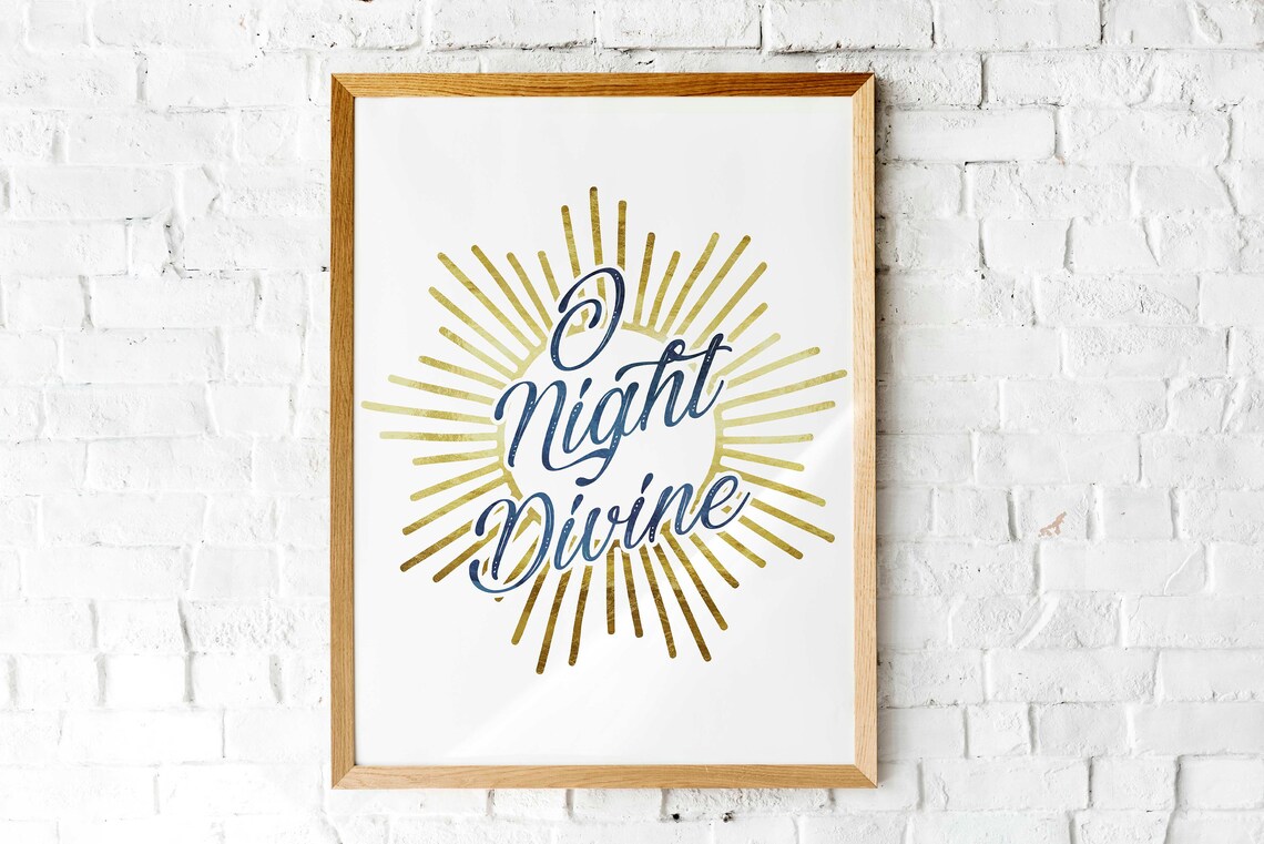 Holy Family Nativity Scene Watercolor Christmas Manger Art Poster - Image 2