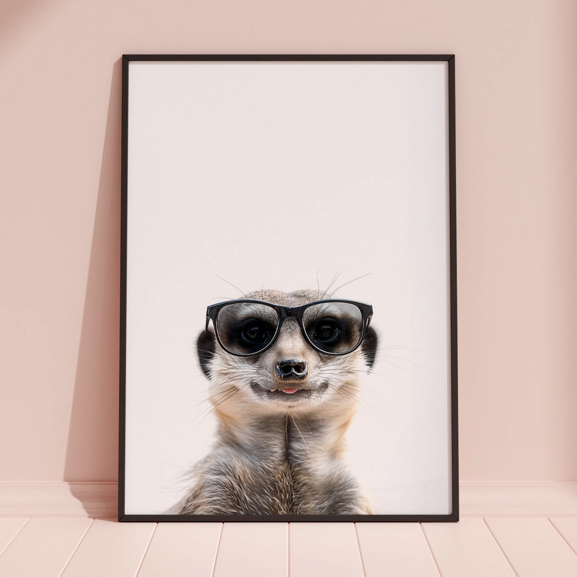 Meerkat In Sunglasses Print Meerkat Print Meerkat Poster Funny Meerkat Print Meerkat Art Kids Bedroom Art Funny Animal Print - Image 3