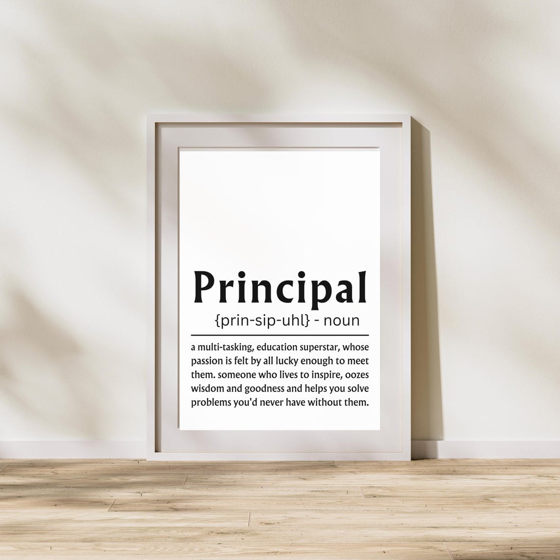 Principal Definition Dictionary Meaning School Office Poster - Image 3