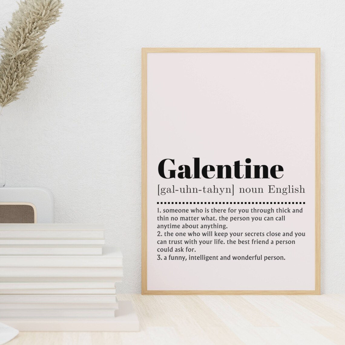 Galentine Definition Poster, Friendship Gift For Friends - Image 6