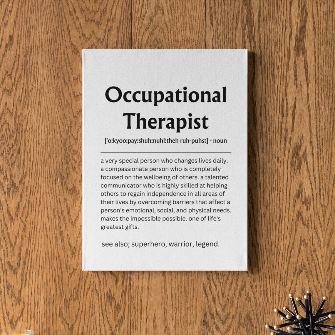 Occupational Therapist Definition Print Occupational Therapist Gift Occupational Therapy Gift Graduation Gift - Image 5