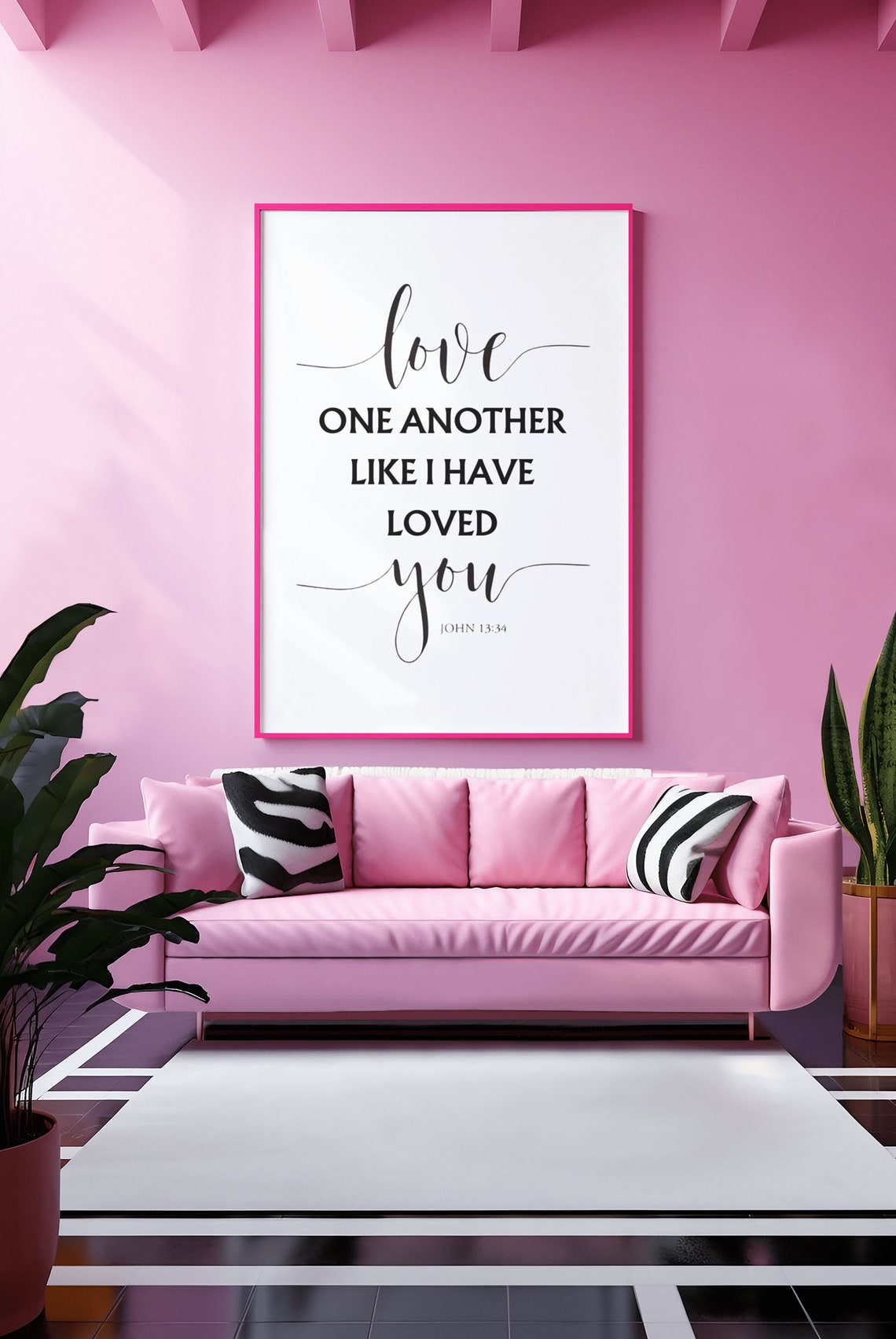 Love One Another Like I Have Loved You John 13:34 Scripture Poster - Image 5