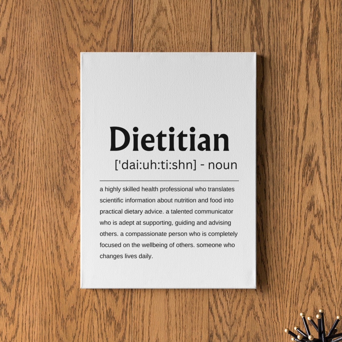 Dietitian Definition Nutrition Professional Appreciation Poster - Image 6