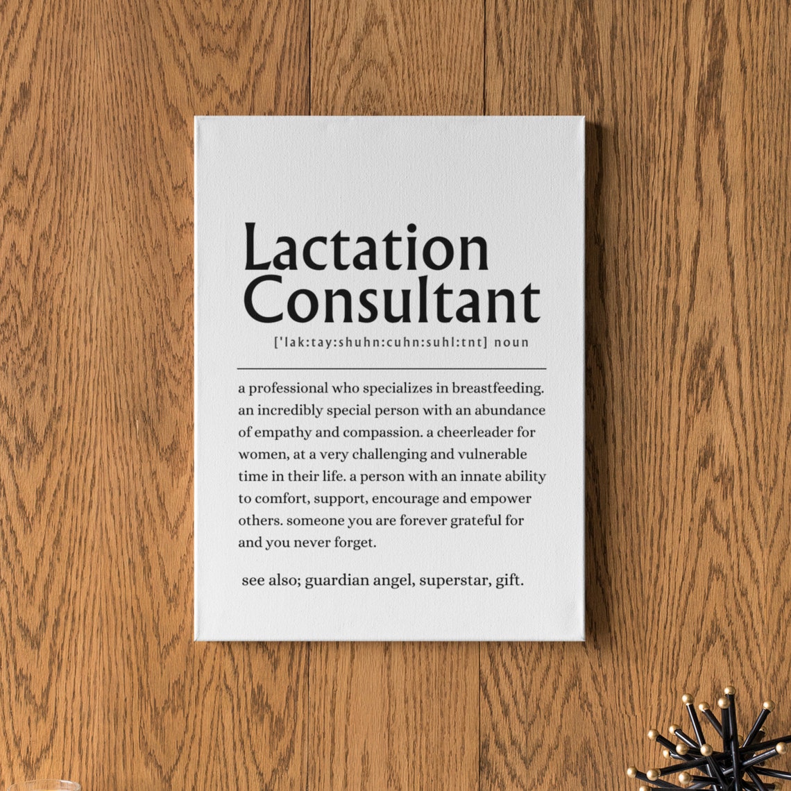Lactation Consultant Definition Breastfeeding Hero Gift Poster - Image 6