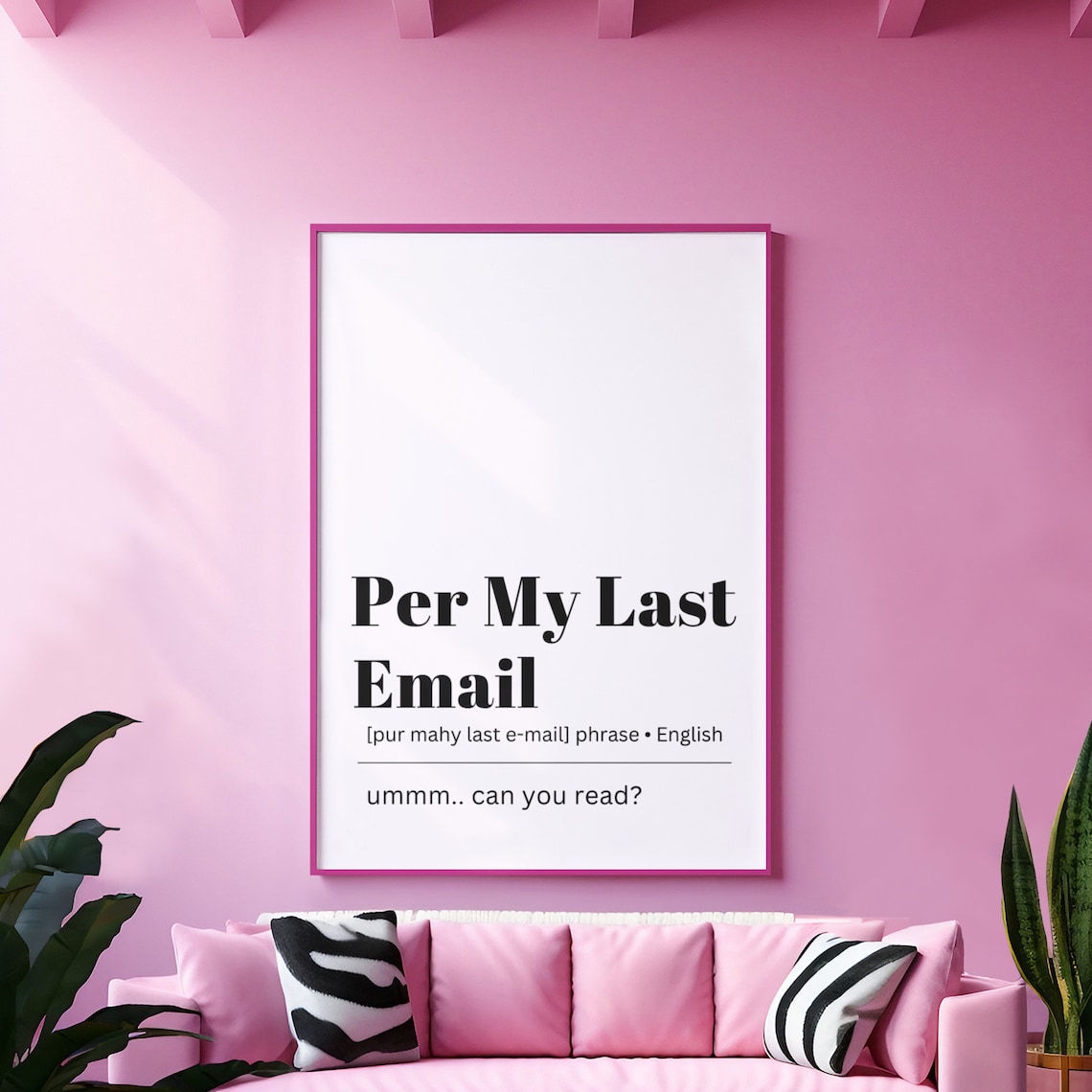 Per My Last Email Definition Meaning Print Funny Email Definition Prints Home Decor Wall Art Instant - Image 3