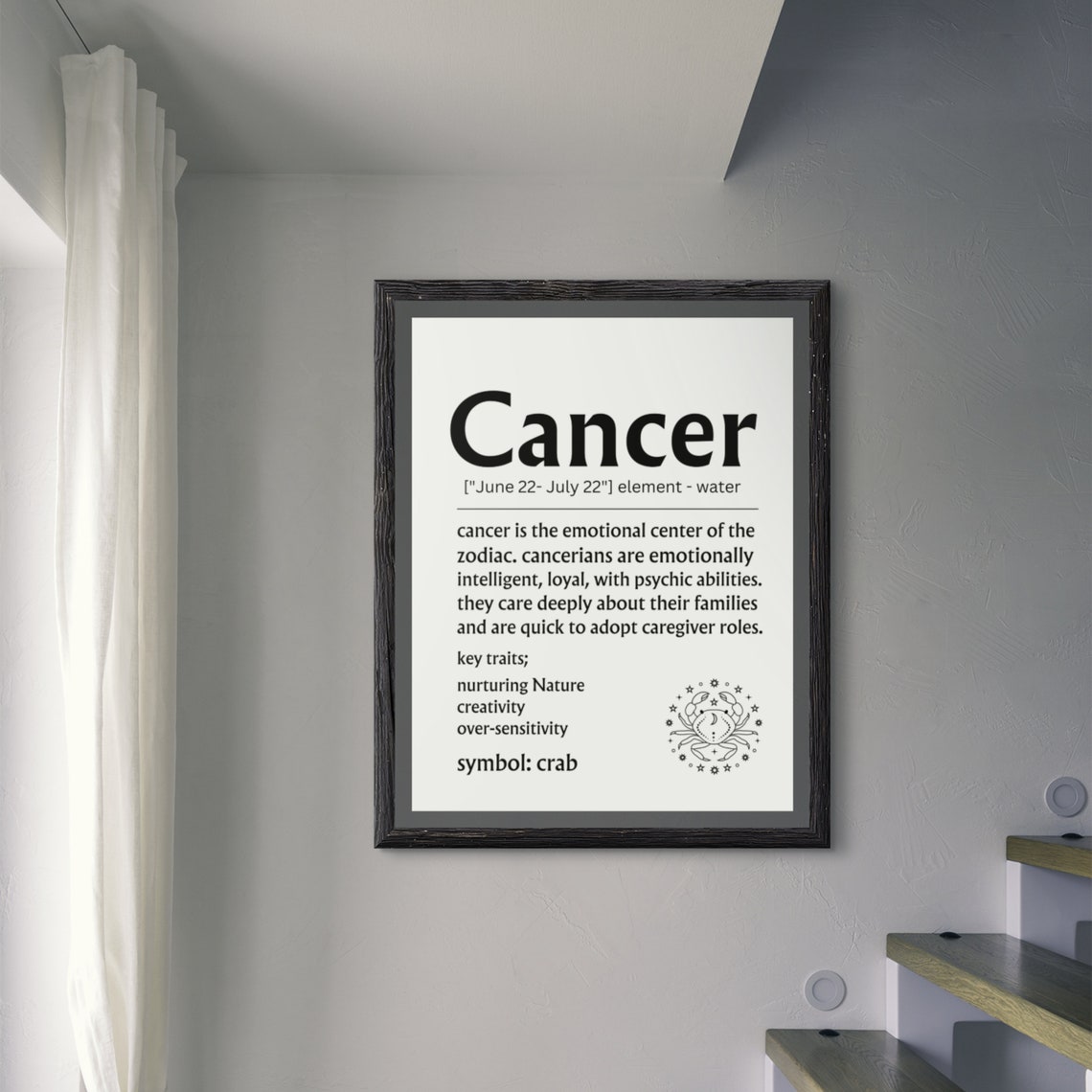 Cancer Definition Print Cancer Gifts Cancer Print Cancer Decor Zodiac Gifts Cancer Birthday Gift - Image 8