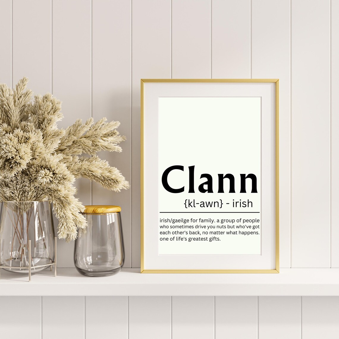 Clann Irish Print Family Irish Gifts Definition Print Newly Wed Gifts Ireland Poster Irish Wedding Personalized Gifts Wall Art - Image 7