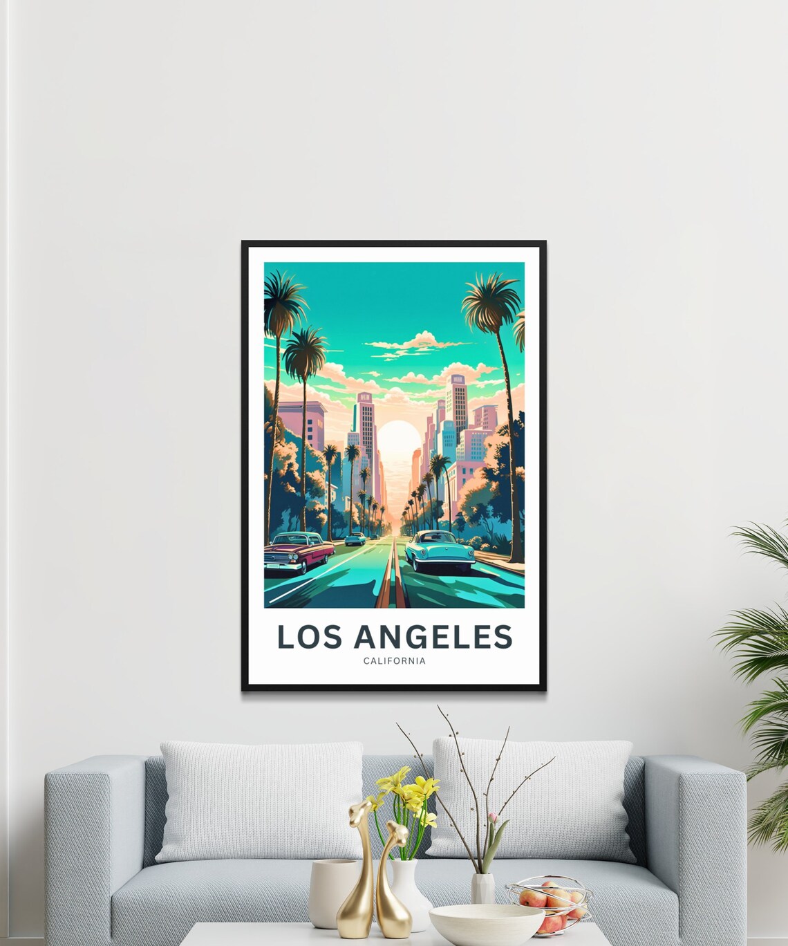 Custom Los Angeles Travel Print - Personalized - Image 3