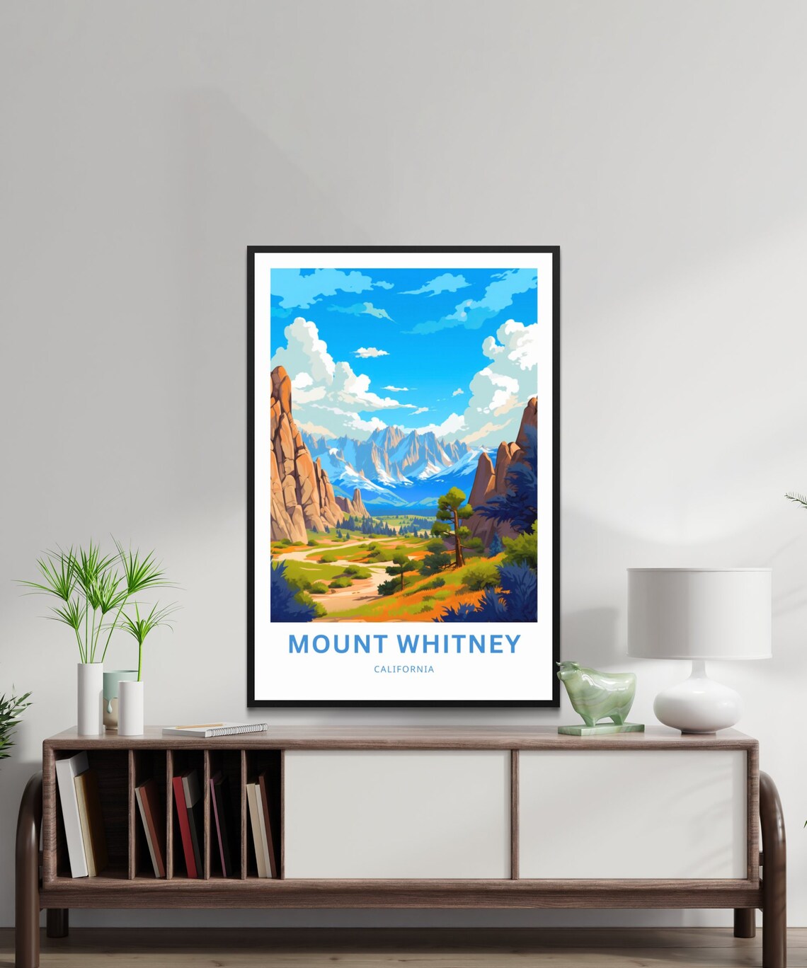 Mount Whitney California Travel Poster, Wall Art Print - Image 2