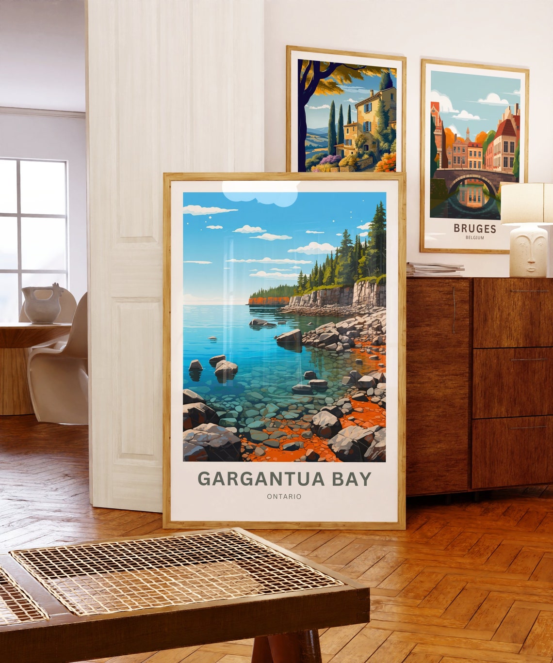 Personalized Gargantua Bay Turquoise Cove Custom Vintage Travel Poster - Image 5