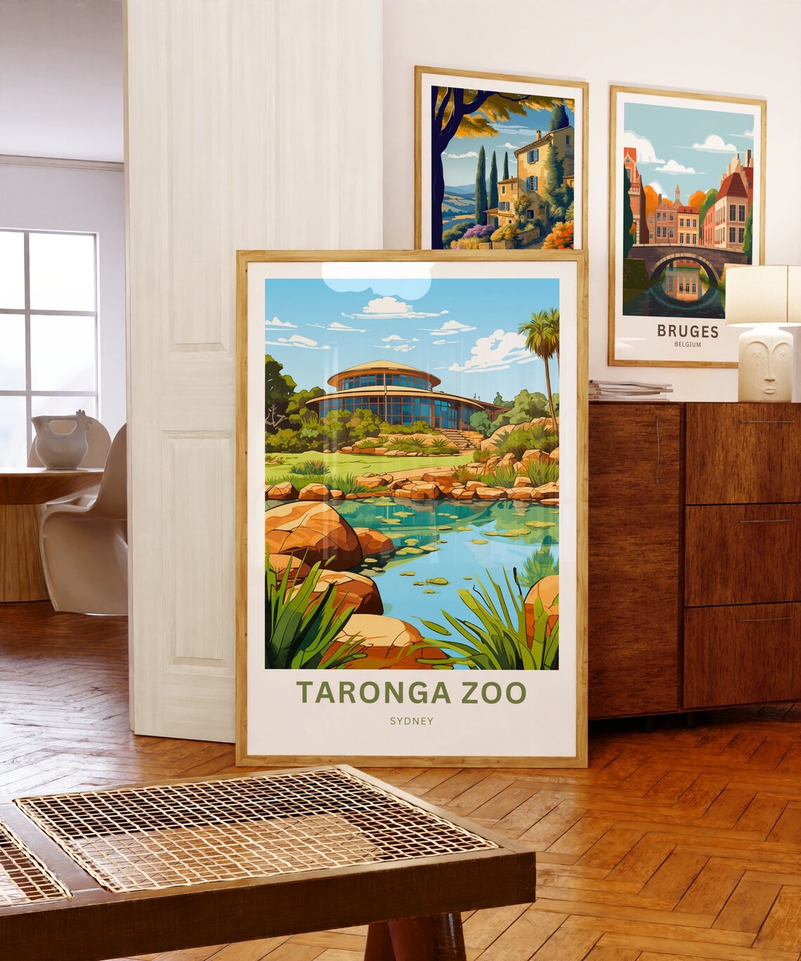 Taronga Zoo Sydney Personalized Pond Pavilion Gardens Travel Poster - Image 5