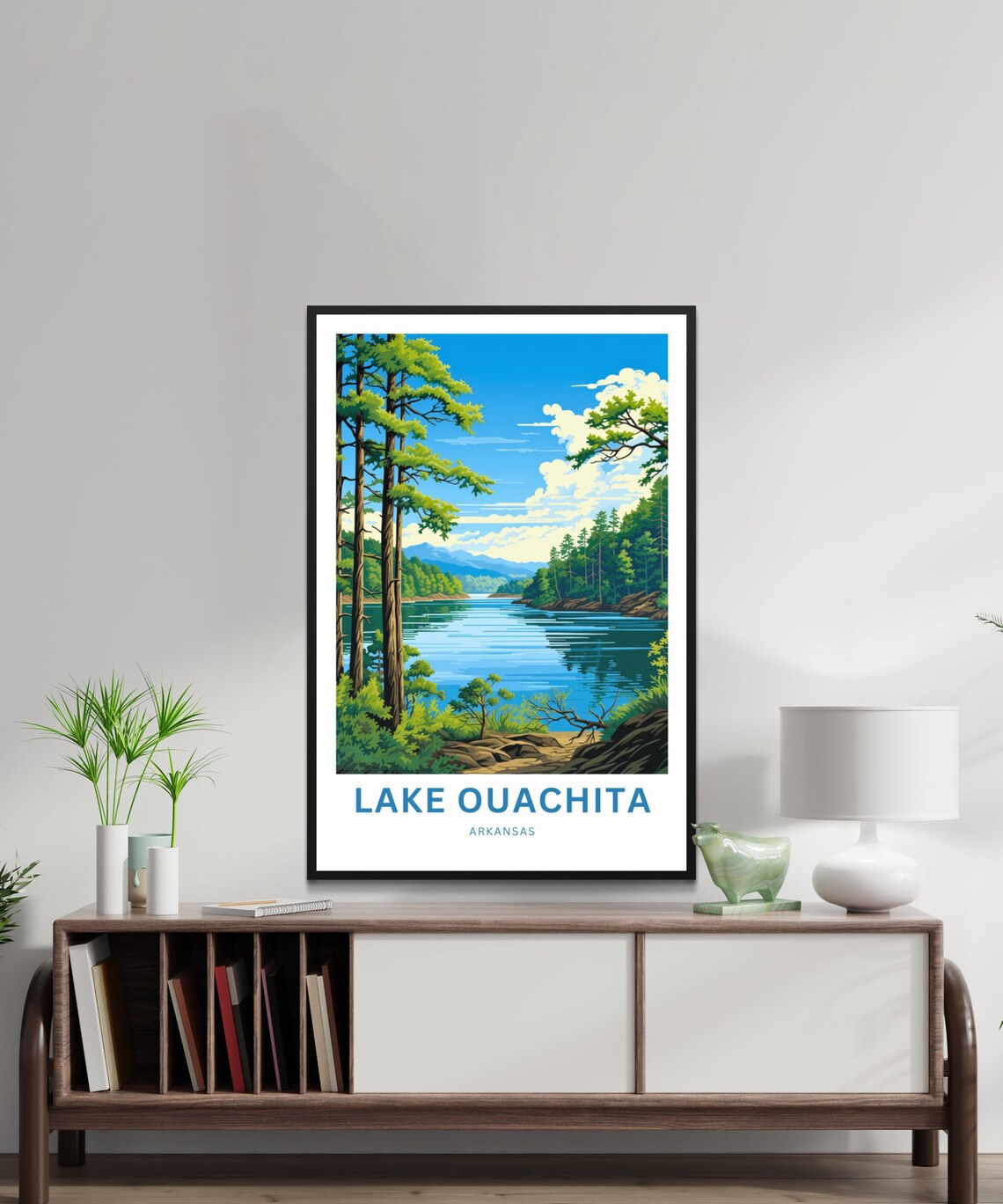 Lake Ouachita Travel Poster, Arkansas Wall Art - Image 2