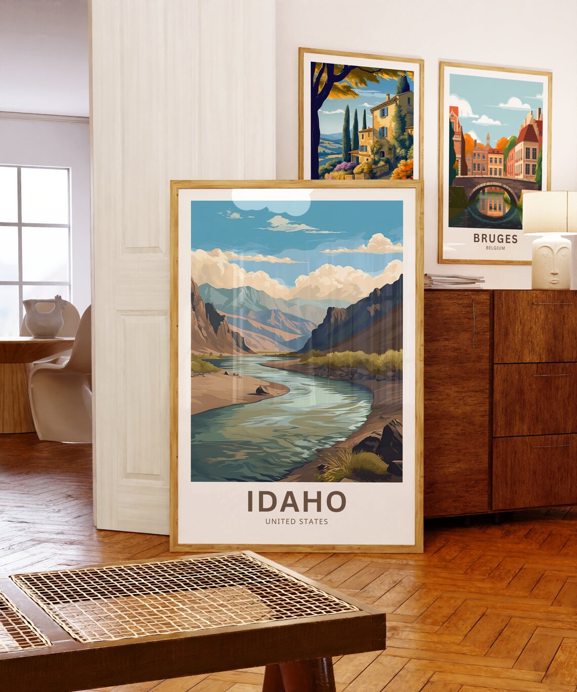 Personalized Idaho Travel Poster, United States Wall Art - Image 5