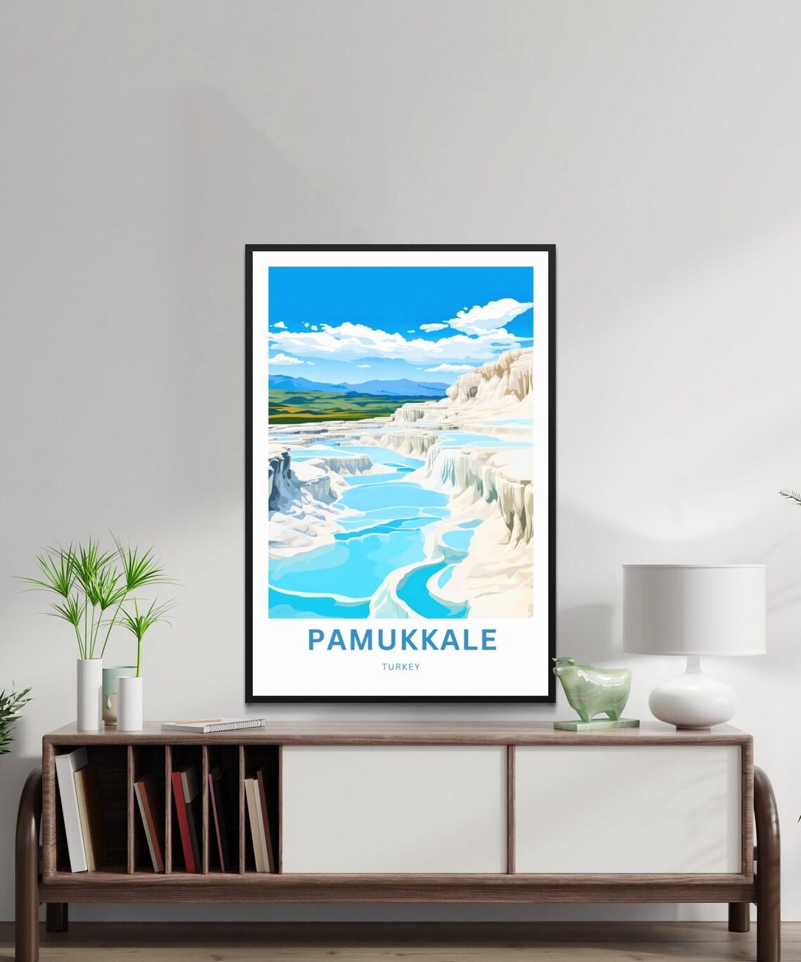 Pamukkale Travel Poster, Turkey Wall Art - Image 2