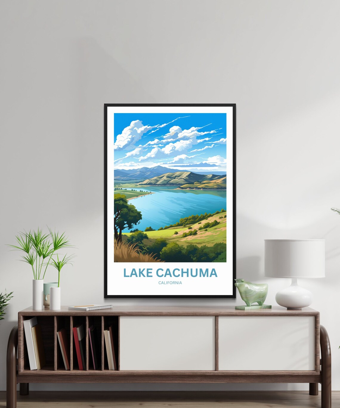 Personalized Lake Cachuma Travel Poster, California - Image 2