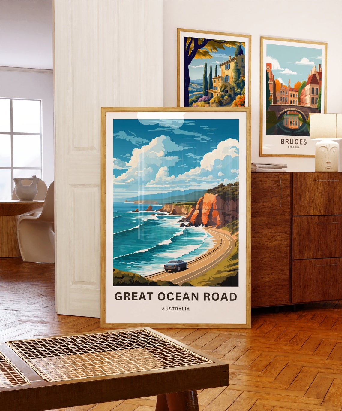 Great Ocean Road Australia Travel Poster with Winding Ocean Highway - Image 5