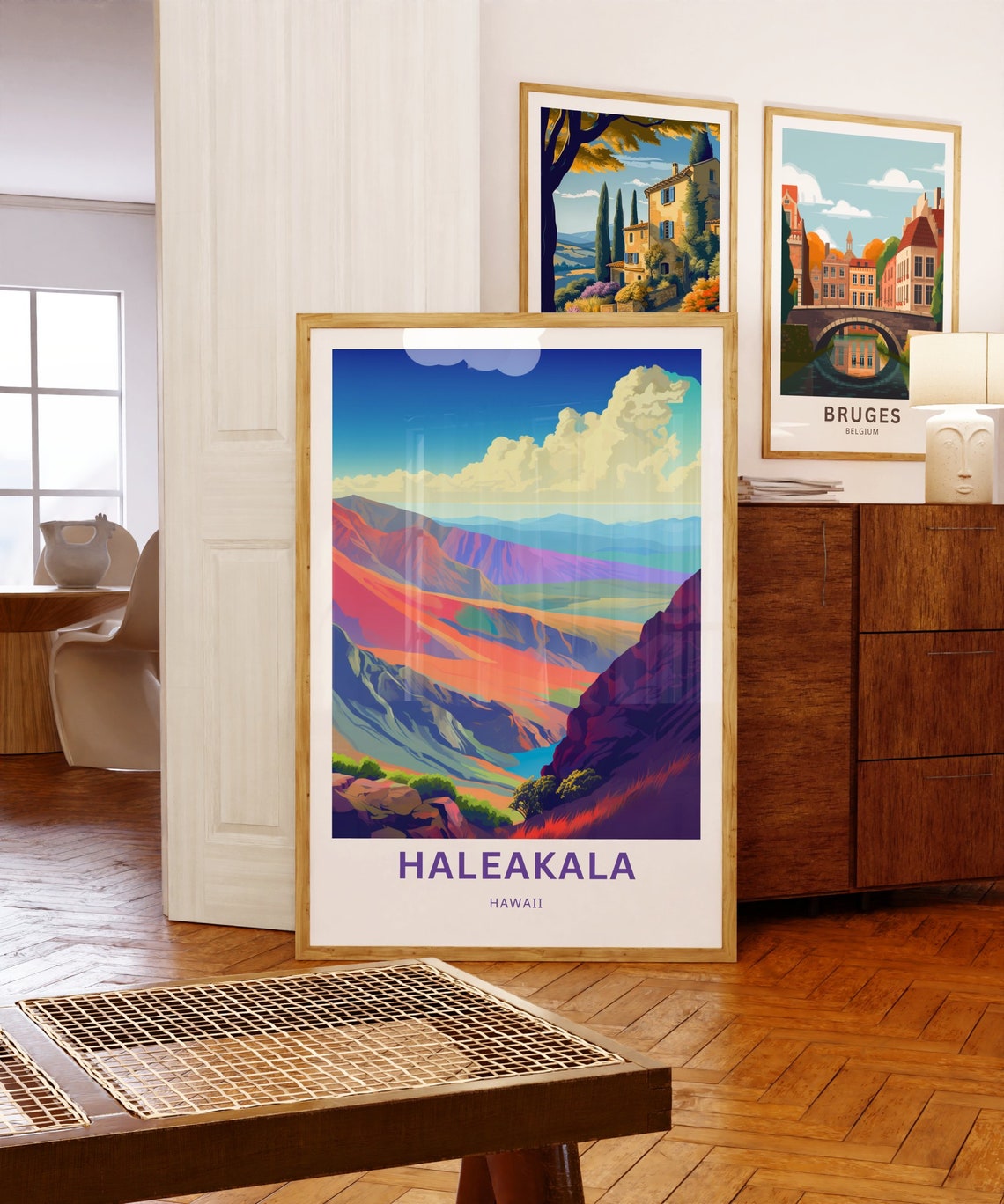 Personalized Haleakala Hawaii Volcano Crater Custom Travel Poster - Image 5