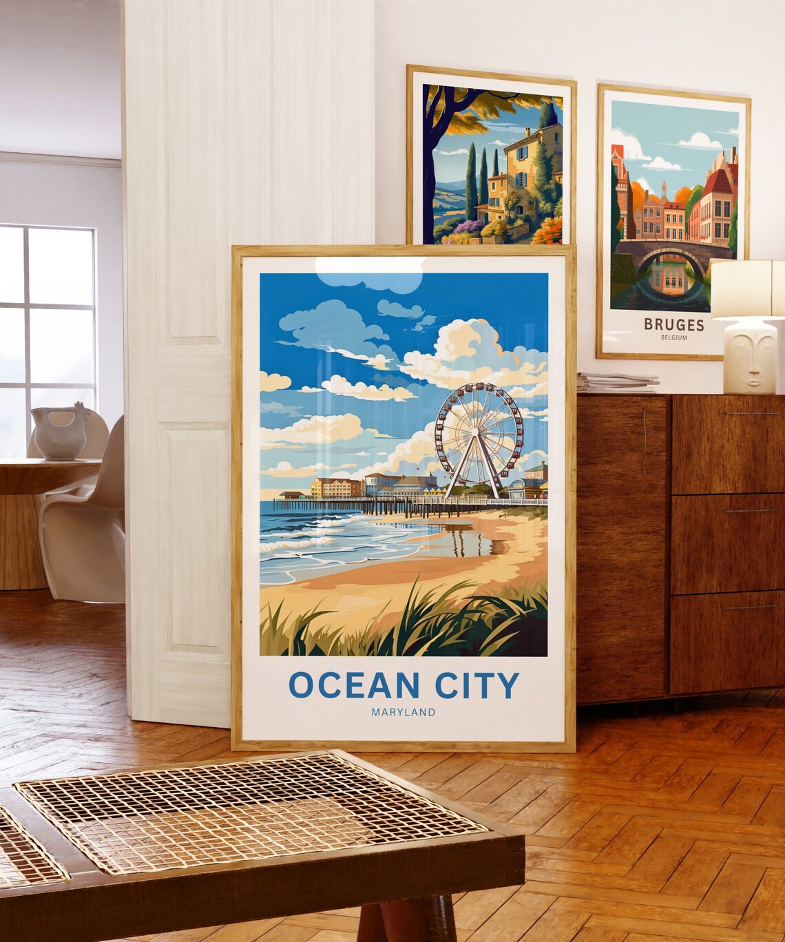 Ocean City Travel Poster, Maryland City Print - Image 5