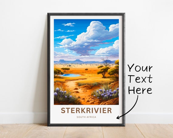 Personalized Sterkrivier Print Sterkrivier Poster South Africa Wall Art Framed Present Gift South Africa Present