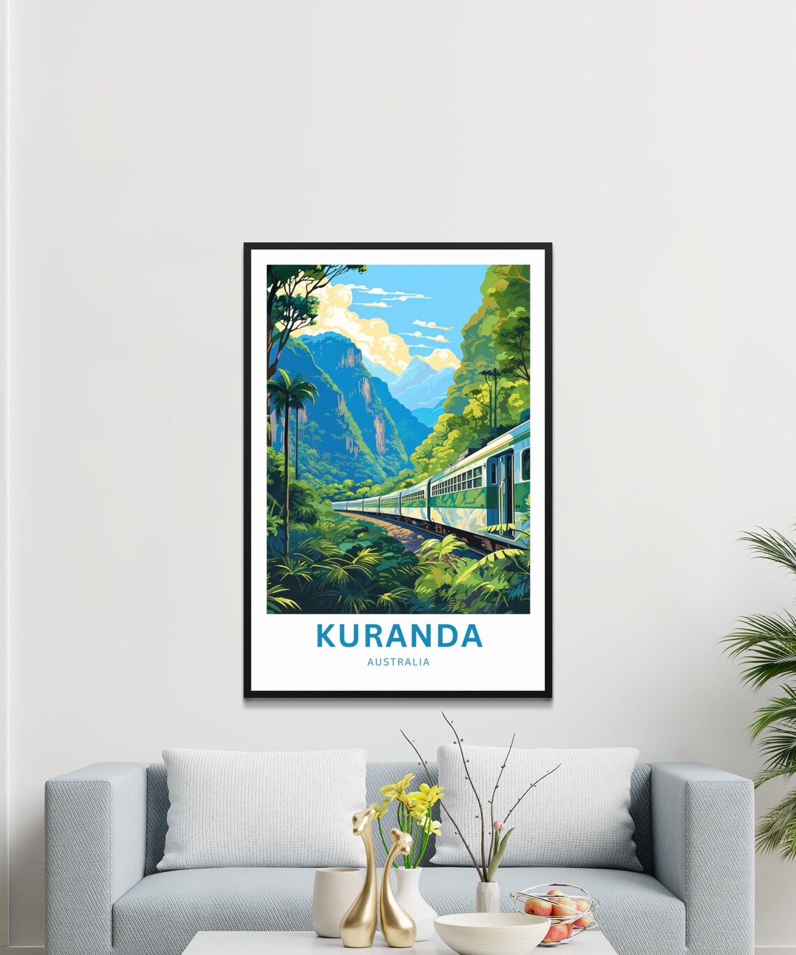 Kuranda Australia Rainforest Train Vintage Travel Poster Gorge Gift - Image 4