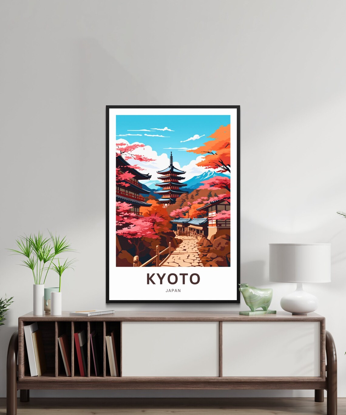 Orlando Florida Downtown Skyline Lake Palms Cityscape Travel Poster - Image 3