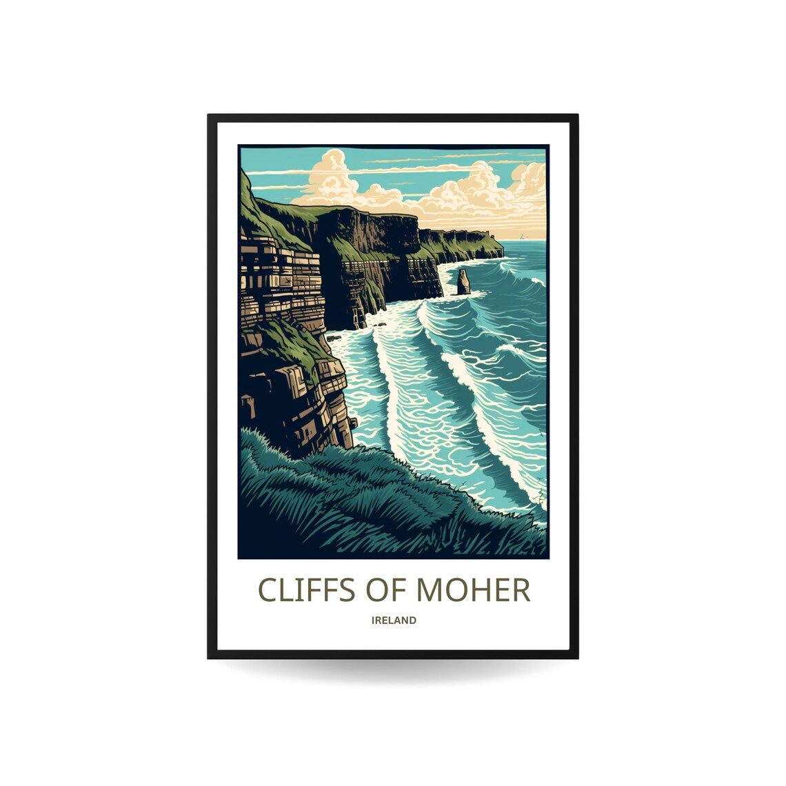 Cliffs Of Moher Wild Atlantic Travel Poster