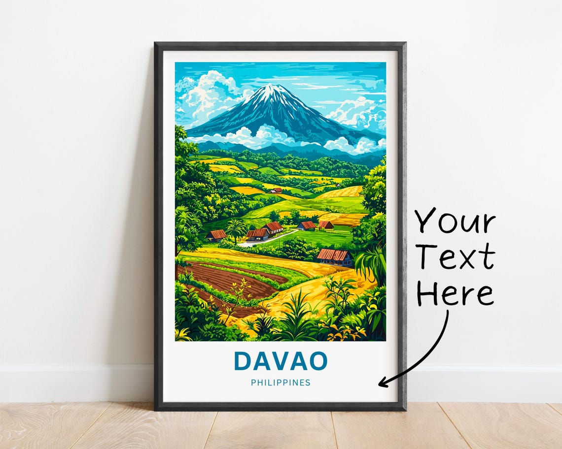 Davao Philippines Mount Apo Volcano Rice Terrace Travel Poster - Image 4
