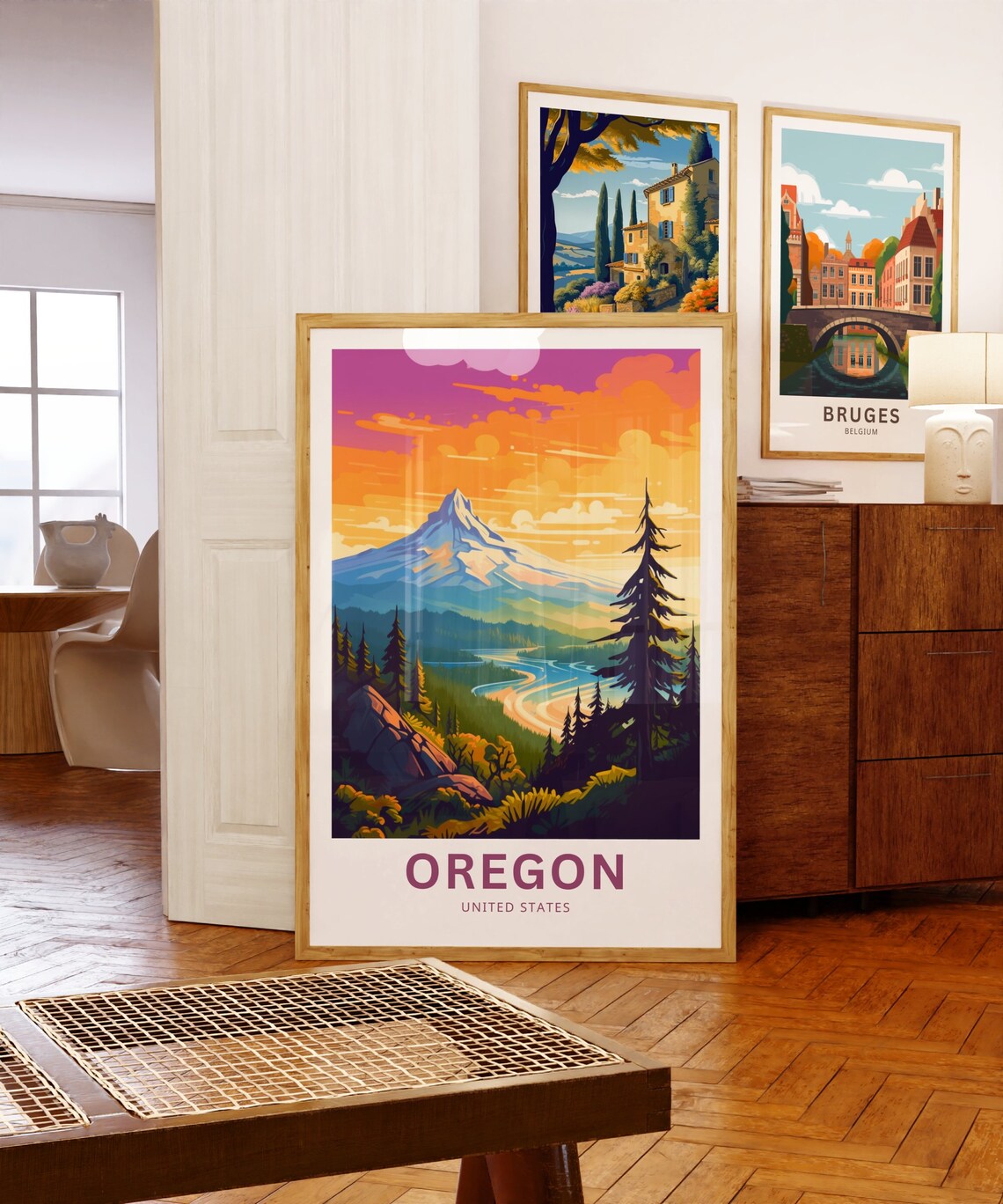 Oregon Travel Poster, United States Wall Art - Image 5