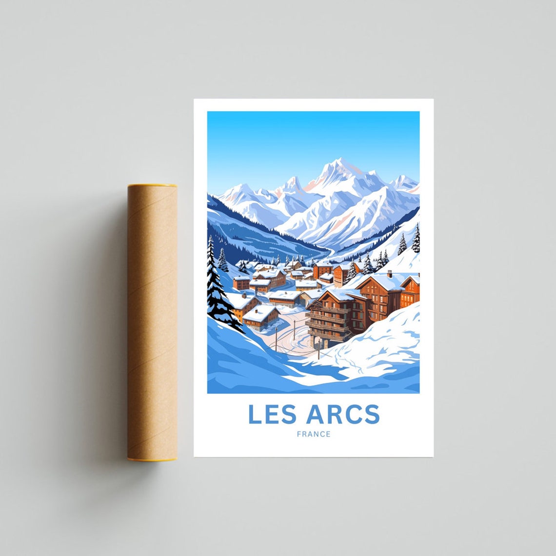 Les Arcs Travel Poster, France Gift - Image 4