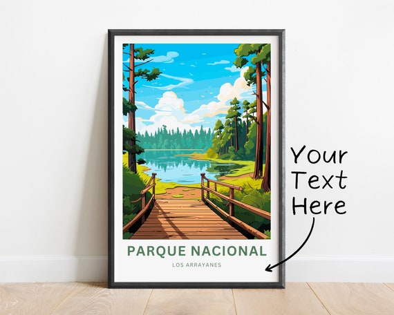 Personalized Parque Nacional Travel Print Parque Nacional Los Arrayanes Poster Argentina Wall Art Framed Present Gift Argentina Present