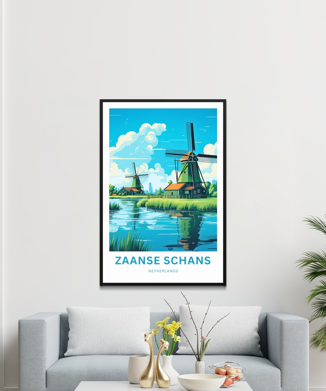 Zaanse Schans Travel Poster, Netherlands Wall Art - Image 3
