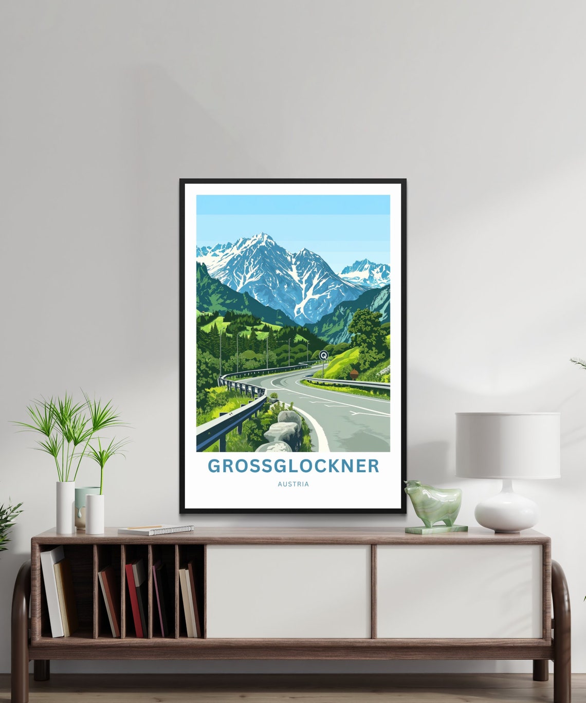 Grossglockner Austria Custom Alpine Pass Scenic Roadway Poster - Image 2